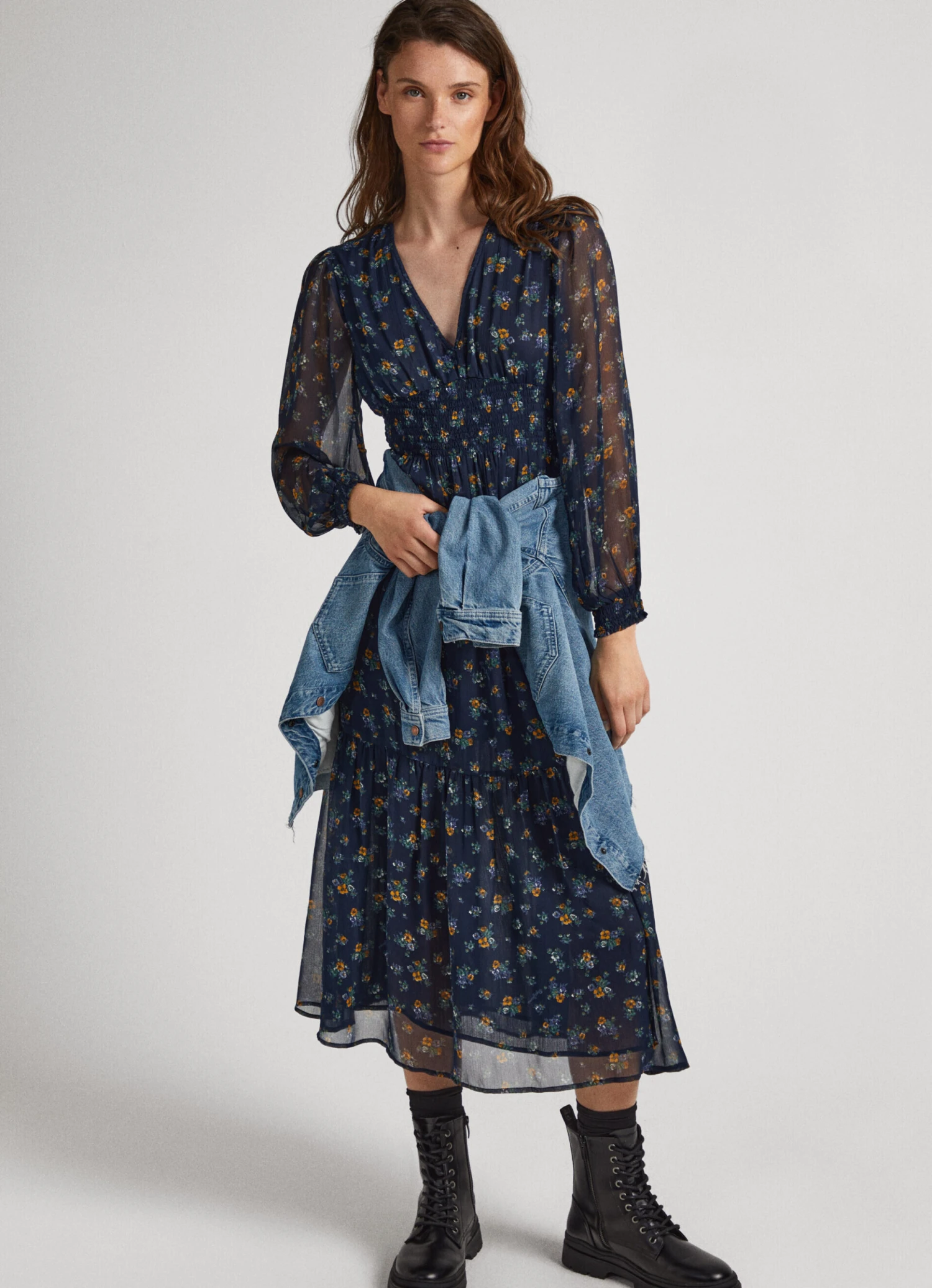 FLORAL CHIFFON DRESS 4 FLORAL CHIFFON DRESS - Image 2