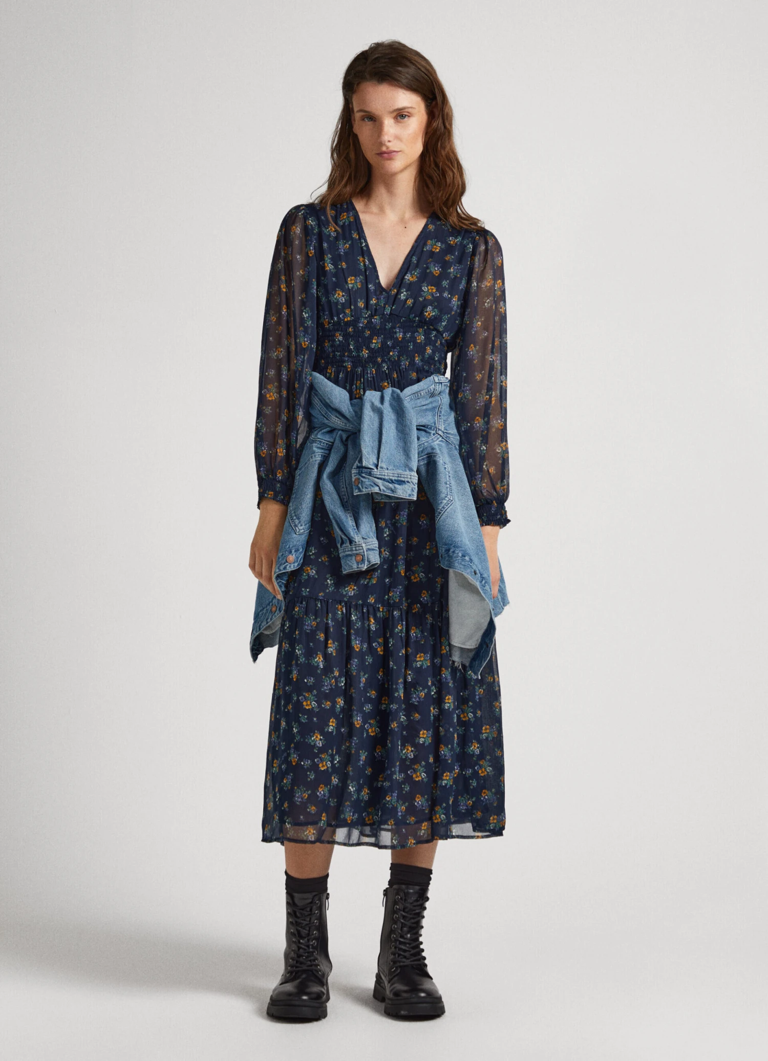 FLORAL CHIFFON DRESS 7 FLORAL CHIFFON DRESS - Image 5