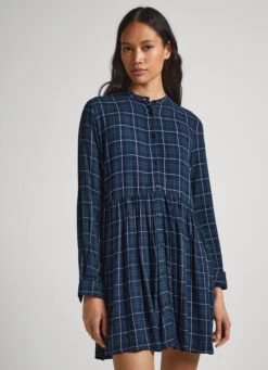 CHECKED BABYDOLL DRESS
