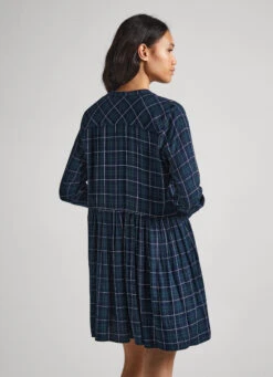 CHECKED BABYDOLL DRESS -Winter Clothes Store PL953402 0AA 05 MO