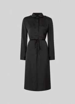 SATIN SHIRT DRESS -Winter Clothes Store PL953414 999 01 FL