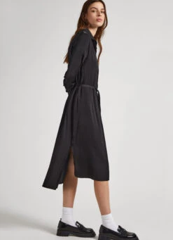 SATIN SHIRT DRESS -Winter Clothes Store PL953414 999 03 MO