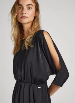 SATIN DRESS W/ BATWING SLEEVES -Winter Clothes Store PL953416 999 03 MO