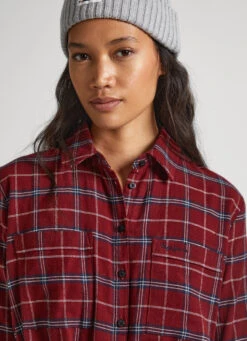 CHECKED COTTON DRESS -Winter Clothes Store PL953420 0AA 03 MO