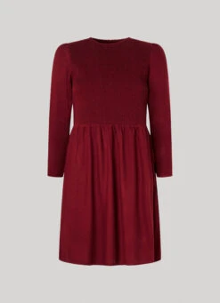 PLEATED TWILL DRESS -Winter Clothes Store PL953421 299 01 FL