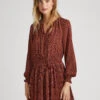 PLEATED BOHO DRESS 2 PLEATED BOHO DRESS -Winter Clothes Store PL953422 0AA 01 MO