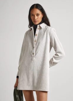 CORDUROY SHIRT DRESS