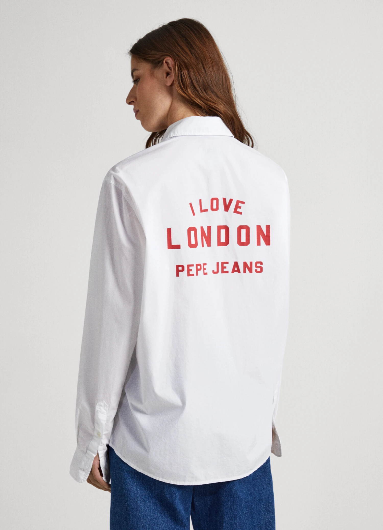 UNISEX SHIRT WITH I LOVE LONDON PRINT ON BACK 6 UNISEX SHIRT WITH I LOVE LONDON PRINT ON BACK - Image 4