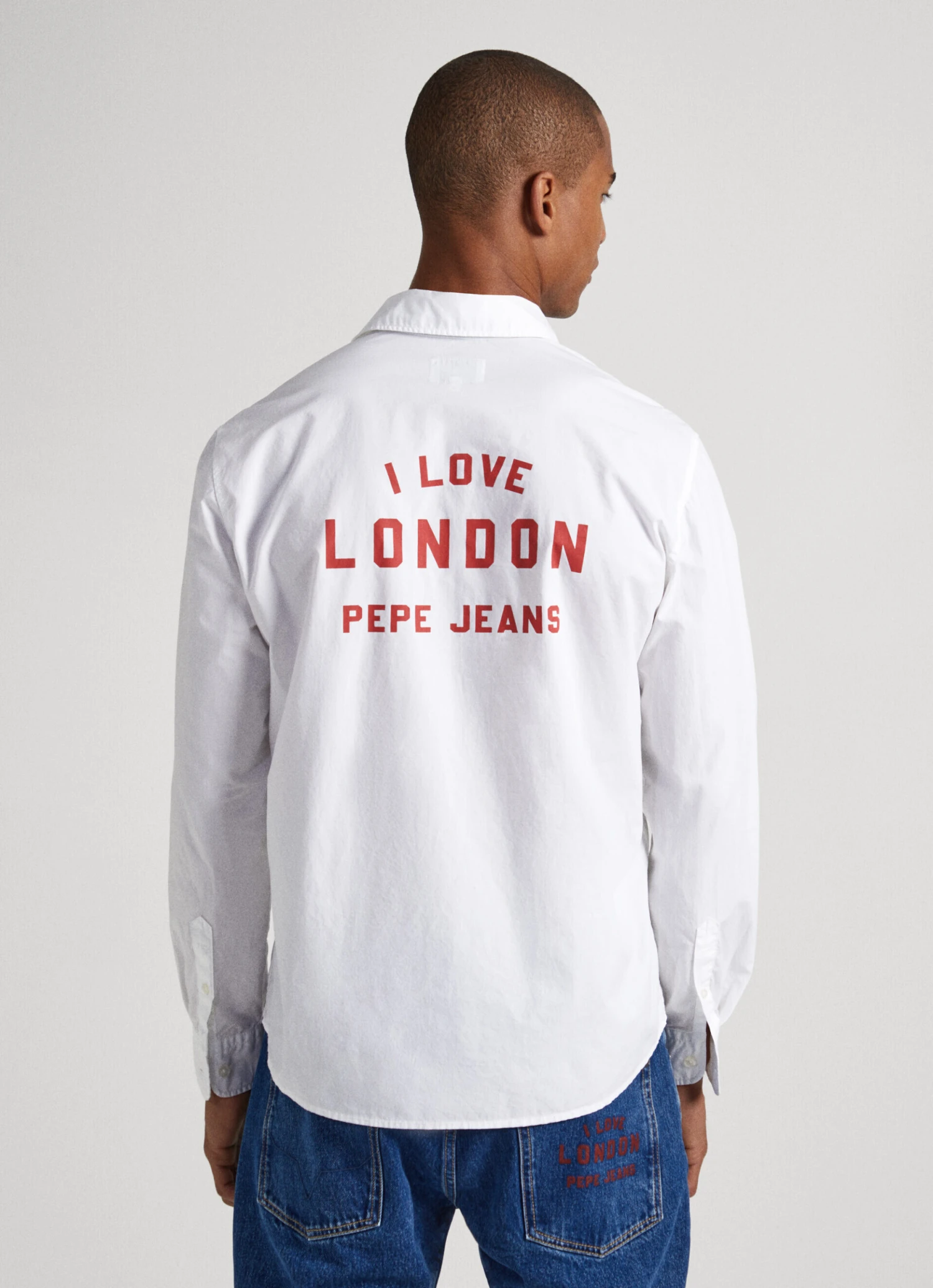 UNISEX SHIRT WITH I LOVE LONDON PRINT ON BACK 7 UNISEX SHIRT WITH I LOVE LONDON PRINT ON BACK - Image 5